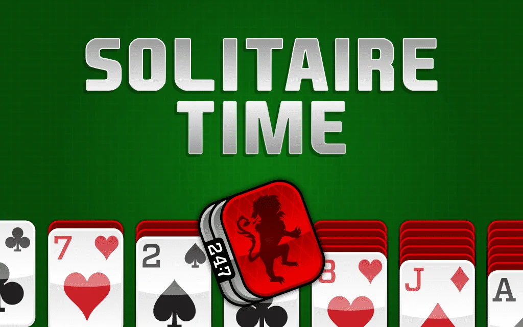 Klondike 3 turn solitaire green felt